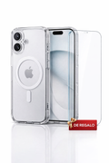 Funda Case Transparente iPhone 16 | Case Antigolpes + Mica Protectora Gratis