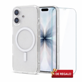 Funda Transparente iPhone 17 con MagSafe | Case Antigolpes + Mica 9D Gratis
